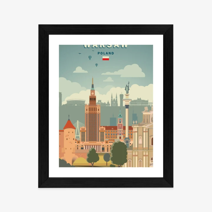 Plakat Ilustracja Architektury W Stolicy Polski