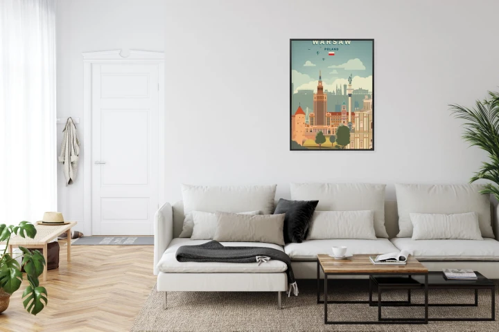 Plakat Ilustracja Architektury W Stolicy Polski