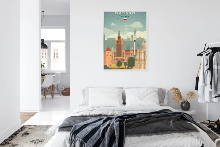 Plakat Ilustracja Architektury W Stolicy Polski