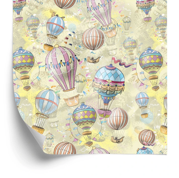 Tapeta Balony W Pastelowych Kolorach