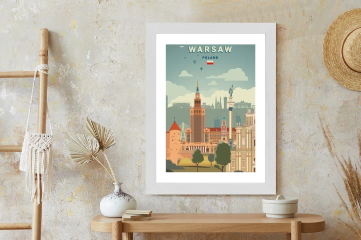 Plakat Ilustracja Architektury W Stolicy Polski