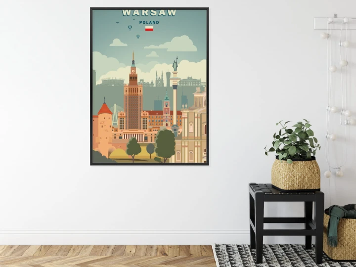 Plakat Ilustracja Architektury W Stolicy Polski