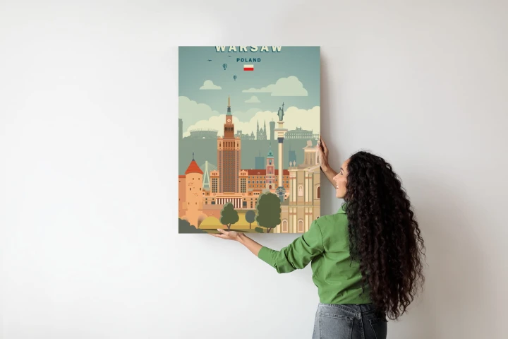 Plakat Ilustracja Architektury W Stolicy Polski