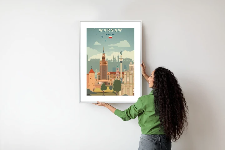 Plakat Ilustracja Architektury W Stolicy Polski