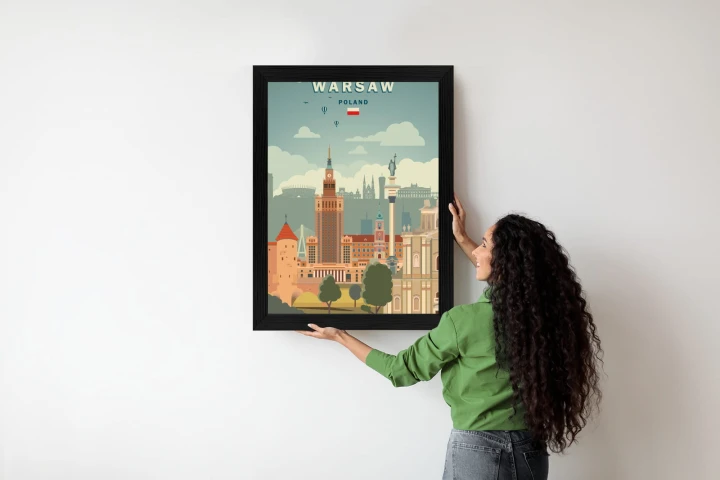 Plakat Ilustracja Architektury W Stolicy Polski