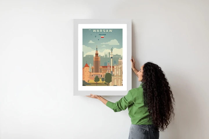 Plakat Ilustracja Architektury W Stolicy Polski
