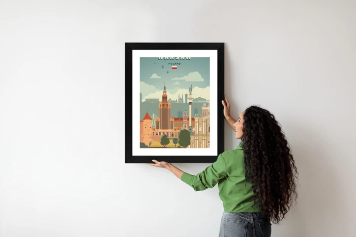 Plakat Ilustracja Architektury W Stolicy Polski