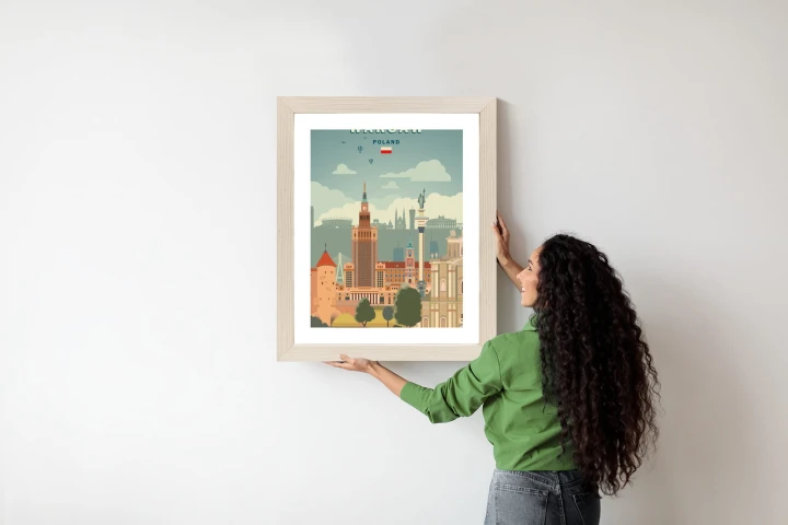 Plakat Ilustracja Architektury W Stolicy Polski