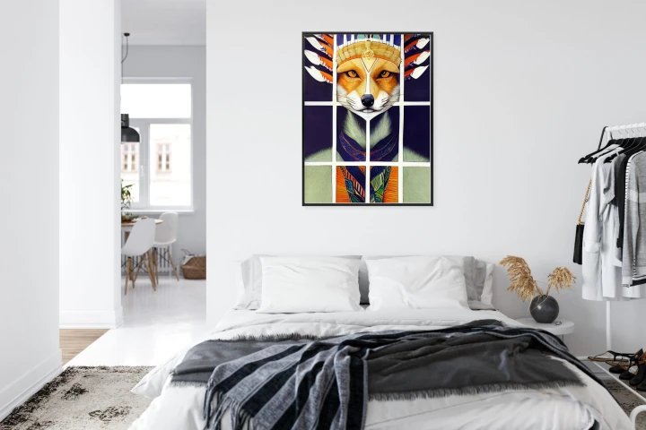 Plakat Lis W Ludowym Ubraniu