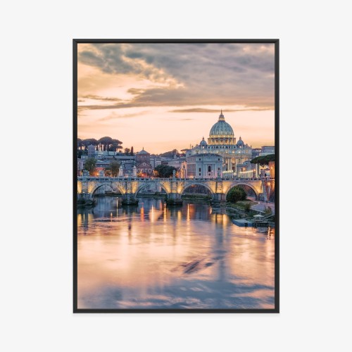 Plakat Zachód Słońca Nad Watykanem