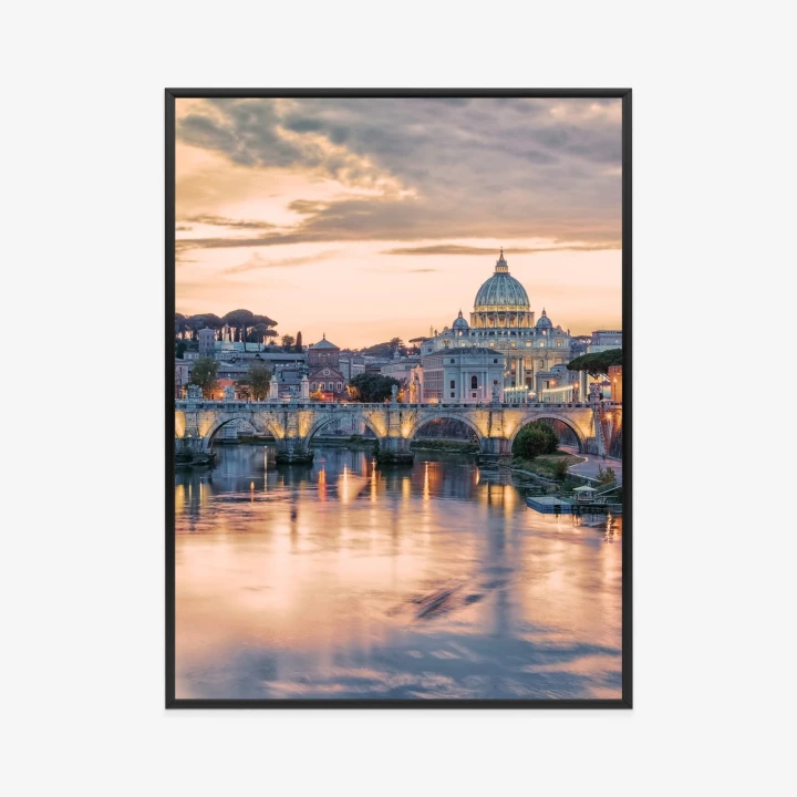 Plakat Zachód Słońca Nad Watykanem