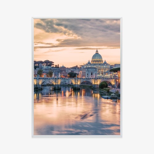 Plakat Zachód Słońca Nad Watykanem