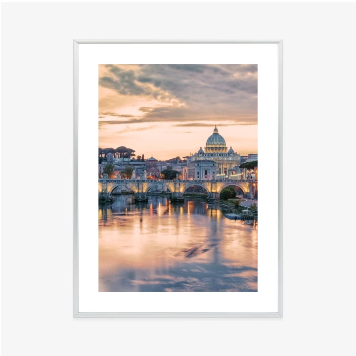 Plakat Zachód Słońca Nad Watykanem