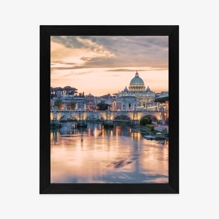 Plakat Zachód Słońca Nad Watykanem