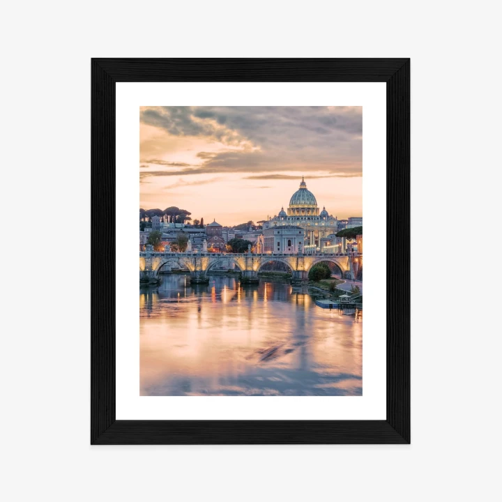 Plakat Zachód Słońca Nad Watykanem