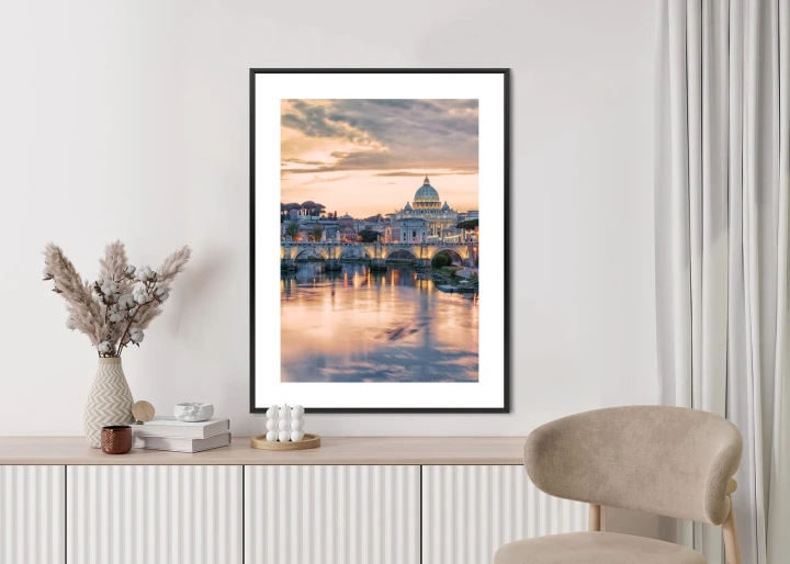 Plakat Zachód Słońca Nad Watykanem