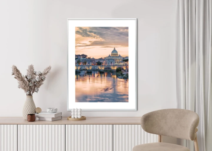 Plakat Zachód Słońca Nad Watykanem