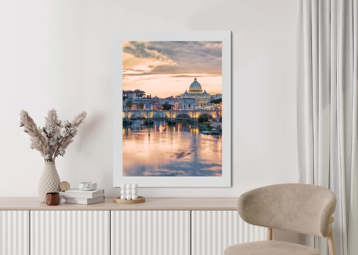 Plakat Zachód Słońca Nad Watykanem