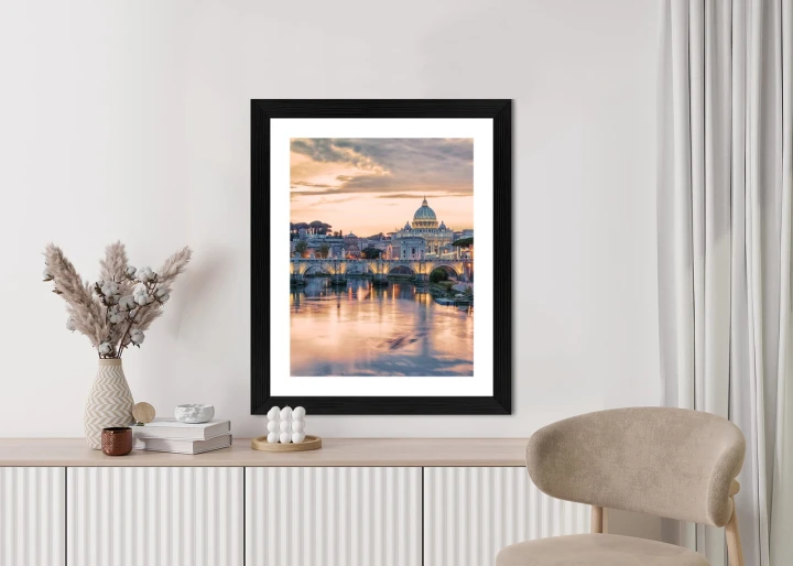 Plakat Zachód Słońca Nad Watykanem