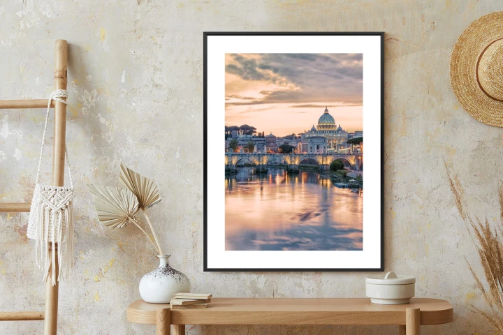 Plakat Zachód Słońca Nad Watykanem