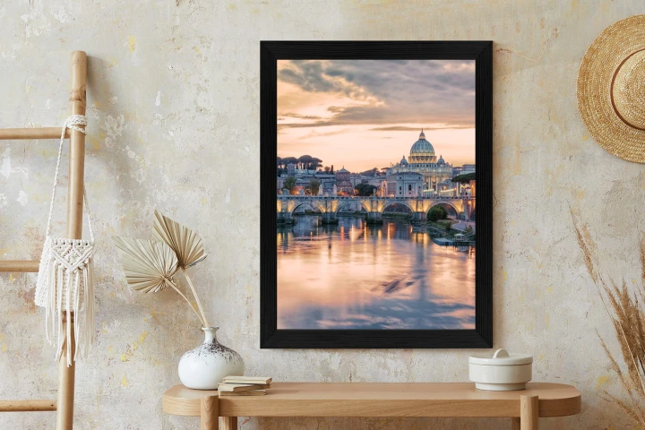 Plakat Zachód Słońca Nad Watykanem