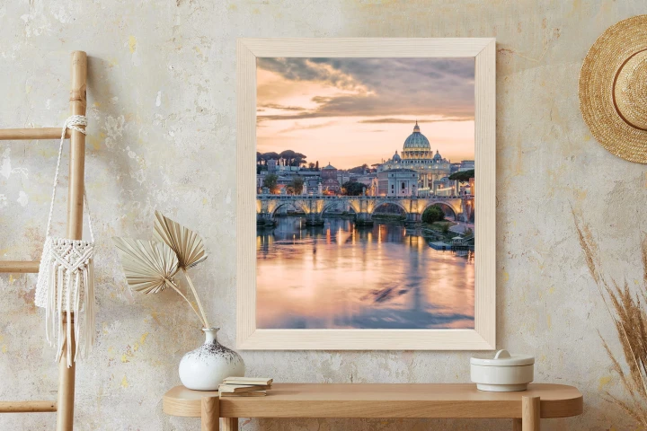 Plakat Zachód Słońca Nad Watykanem