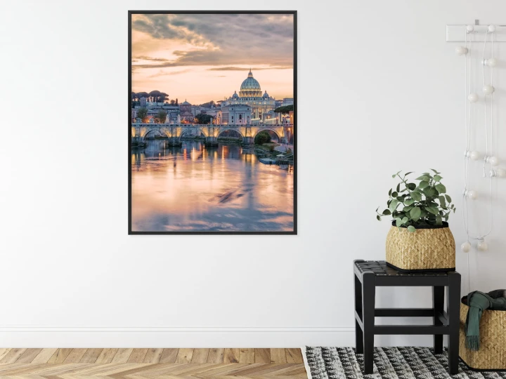 Plakat Zachód Słońca Nad Watykanem