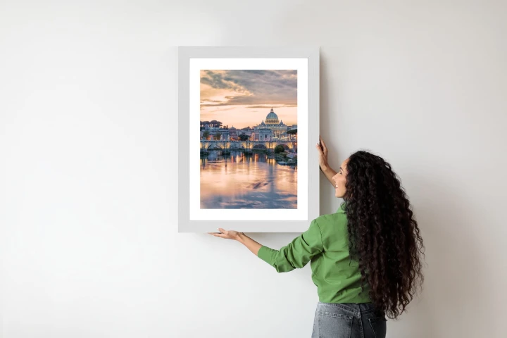 Plakat Zachód Słońca Nad Watykanem