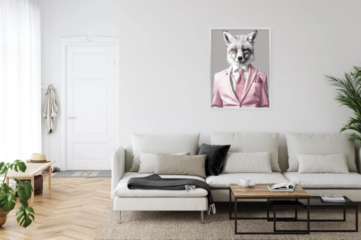 Plakat Lis Ubrany W Garnitur