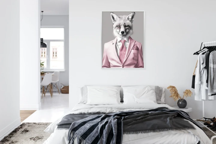 Plakat Lis Ubrany W Garnitur