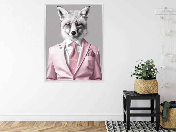 Plakat Lis Ubrany W Garnitur
