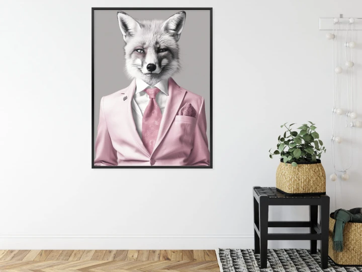 Plakat Lis Ubrany W Garnitur