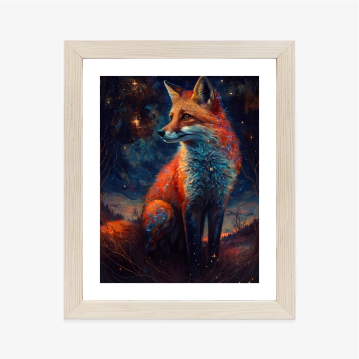 Plakat Magiczny Lis Na Ilustracji