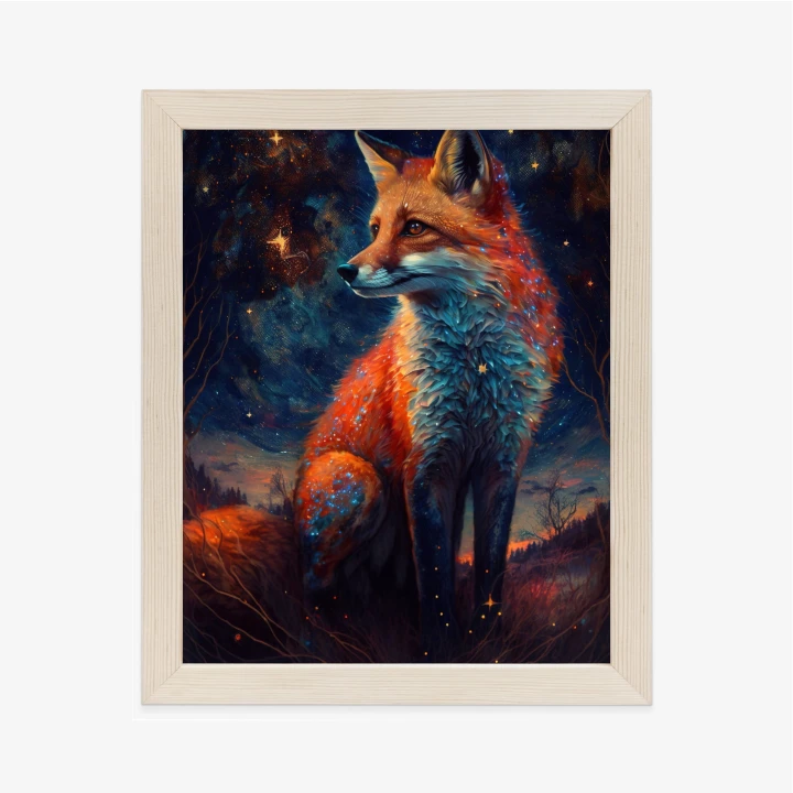 Plakat Magiczny Lis Na Ilustracji