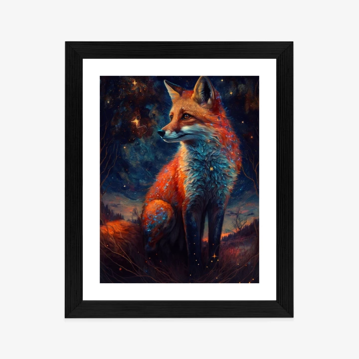 Plakat Magiczny Lis Na Ilustracji