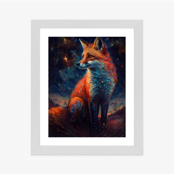 Plakat Magiczny Lis Na Ilustracji