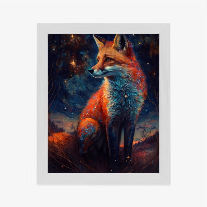 Plakat Magiczny Lis Na Ilustracji