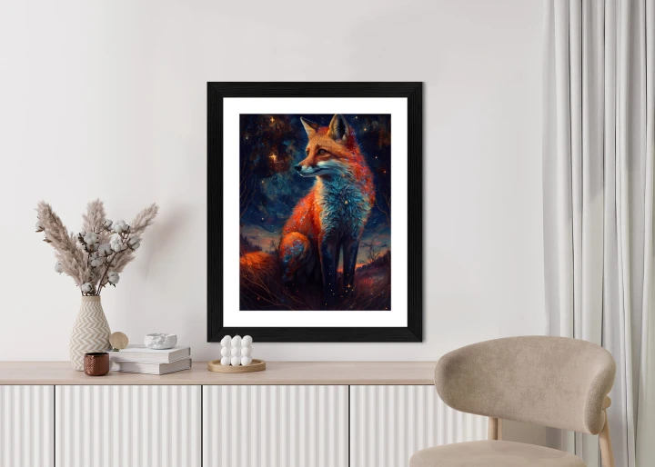 Plakat Magiczny Lis Na Ilustracji