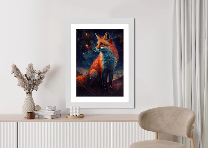 Plakat Magiczny Lis Na Ilustracji