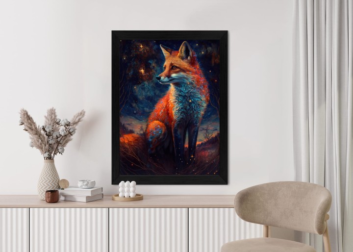 Plakat Magiczny Lis Na Ilustracji