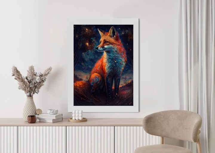 Plakat Magiczny Lis Na Ilustracji