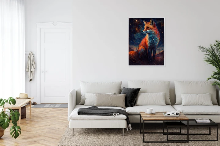 Plakat Magiczny Lis Na Ilustracji