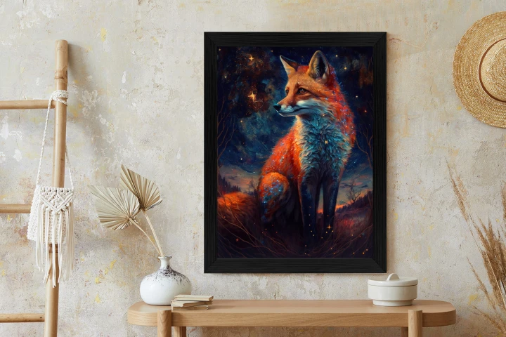 Plakat Magiczny Lis Na Ilustracji