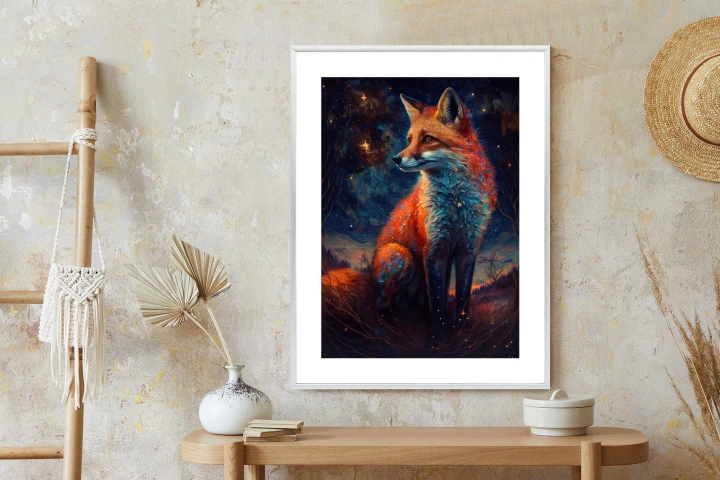 Plakat Magiczny Lis Na Ilustracji