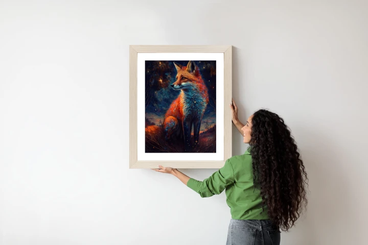 Plakat Magiczny Lis Na Ilustracji