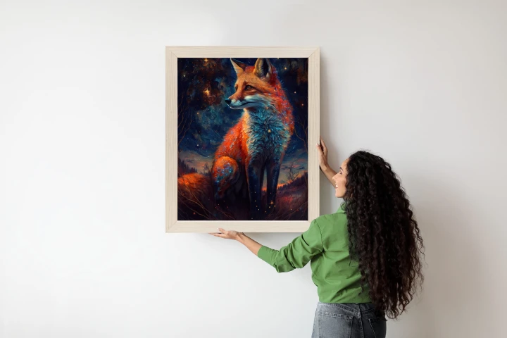 Plakat Magiczny Lis Na Ilustracji