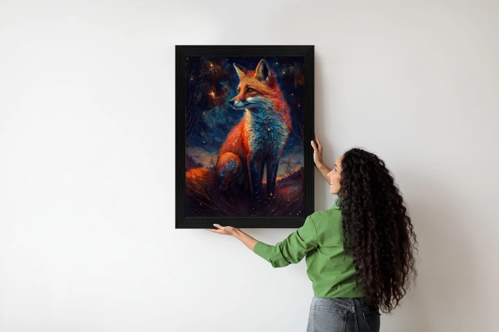 Plakat Magiczny Lis Na Ilustracji