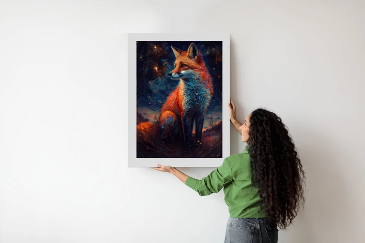 Plakat Magiczny Lis Na Ilustracji