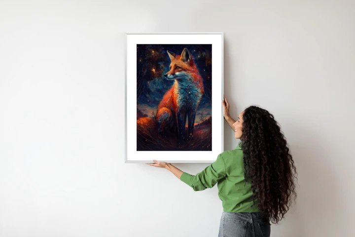 Plakat Magiczny Lis Na Ilustracji