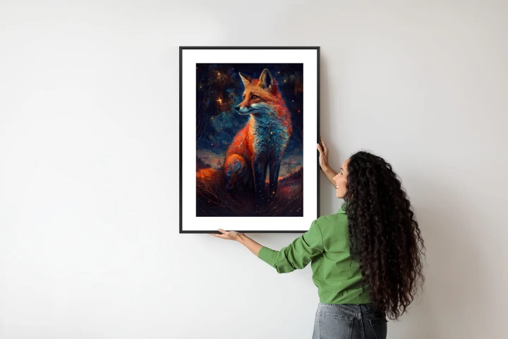Plakat Magiczny Lis Na Ilustracji